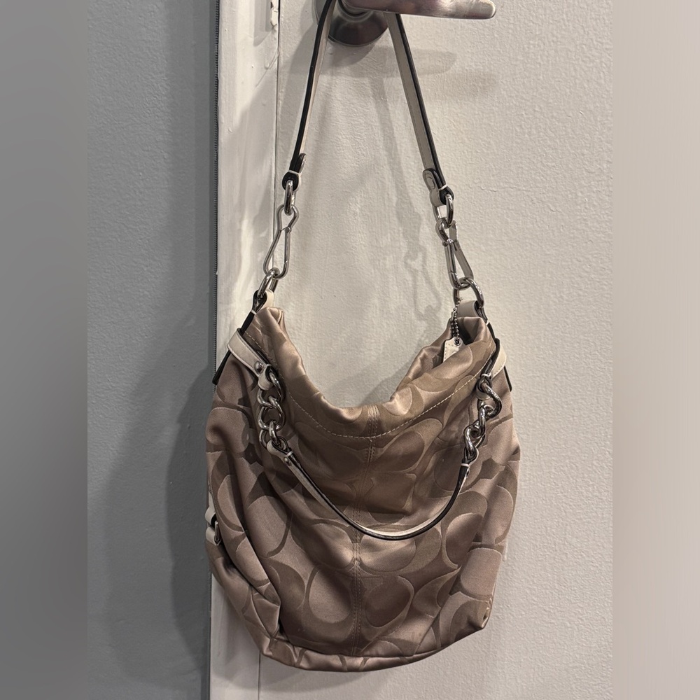 Coach “C’s” Handbag Beige & Off White